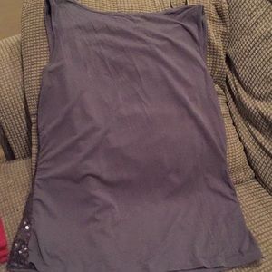Tops - Jeanne Beker grey sequence top Tops - Jeanne Beker grey sequence top